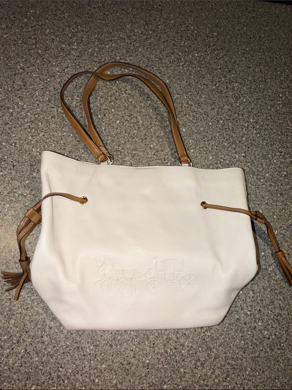 Coach Andy Rare Pebbled Leather Tote